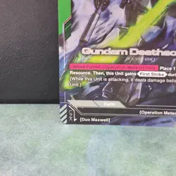 Deathscythe GD01-025 LR+ Alt Art Foil Gundam Newtype Rising Card Game Near Mint - Image 4