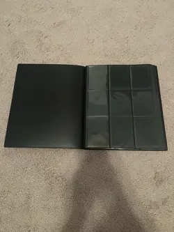 Pokemon 360 Card 9-Pocket Full Black Binder w/ Charizard & Bulbasaur Evolutions - Image 3
