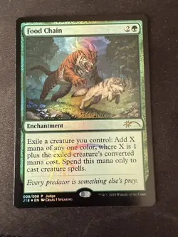 2018 MTG Magic Judge Gift Card 2018 Food Chain FOIL - Image 1
