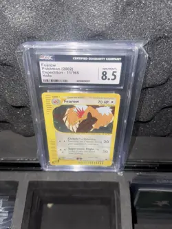 CGC 8.5 Fearow 2002 Expedition 11/165 Holo Pokemon Card Graded - Image 1