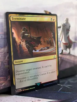 Assassin's Creed X MTG - Terminate - Foil - Card #0098 - Image 1