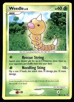 Weedle Rising Rivals EX, 86/111 Pokemon Card - Image 1