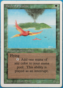 Birds of Paradise Revised HEAVILY PLD Green Rare MTG CARD (ID# 505824) ABUGames - Image 1