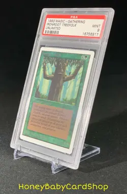 MTG Unlimited Edition 1993 Ironroot Treefolk PSA 9 Mint Old School 93/94 - Image 3