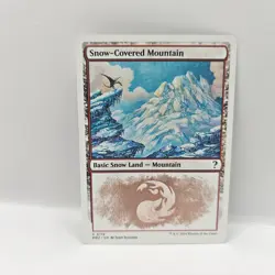 Snow-Covered Mountain NM #119 MTG Mystery Booster 2 (White Border Frame) - Image 1