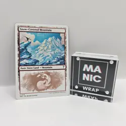 Snow-Covered Mountain NM #119 MTG Mystery Booster 2 (White Border Frame) - Image 2