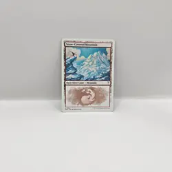 Snow-Covered Mountain NM #119 MTG Mystery Booster 2 (White Border Frame) - Image 3
