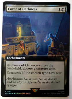 MTG Assassin's Creed - Cover of Darkness - Extended FOIL Rare - 0163 NM - Image 1
