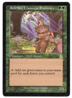 1x Rofellos, Llanowar Emissary - Urza's Destiny - MTG Single - Image 1