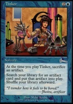 1x Tinker Moderate Play MTG Magic - Kid Icarus - - Image 1