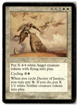 MTG Decree of Justice - Scourge Heavily Played English - Image 1