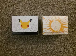 2 Pokemon Center Elite Trainer Box Deck Boxes - Celebrations Brilliant Stars - Image 1