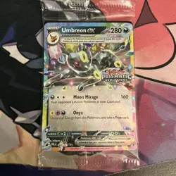 SEALED Umbreon Ex Stamped Pokemon Prismatic Evolutions Promo Surprise Box 60/131 - Image 1
