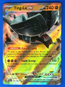 SV02: Paldea Evolved Ting-Lu ex #127/193 POKEMON CARD - Image 1