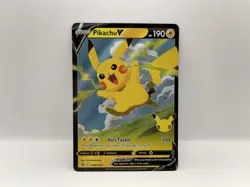 Pikachu V Celebrations Black Star Promo 2021 Vmax Box SWSH143 NM 25th Pokemon - Image 1