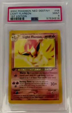 Pokemon 2002 Pokemon Neo Destiny Light Flareon #46 PSA 9 - Image 1