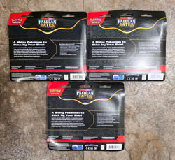 Pokemon TCG Paldean Fates Tech Sticker Collection SV4.5 SET OF 3 NEW SEALED - Image 2