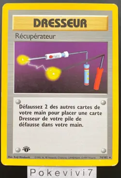Carte Pokemon RECUPERATEUR 74/102 Rare Set de Base Wizards EDITION 1 FR - Image 1