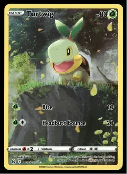 ✅Pokemon Turtwig GG31/GG70 Ultra Rare Crown Zenith: Galarian Gallery✅ NM ✅B2CI✅ - Image 1