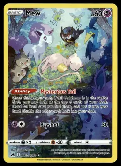 ✅Pokemon Mew GG10/GG70 Crown Zenith: Galarian Gallery Ultra Rare✅ Near Mint✅B2CR - Image 1
