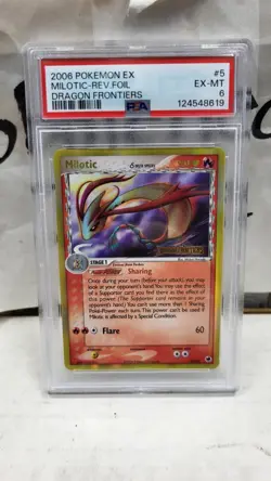 2006 MILOTIC REVERSE HOLO EX DRAGON FRONTIERS POKEMON TCG PSA 6 EX-MT #5 - Image 2