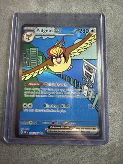 Pokemon TCG SV-Obsidian Flames Pidgeot EX #225/197 Special Illustration Rare - Image 1