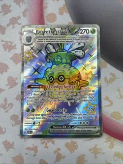 Forretress ex - 212/091 - Pokemon Paldean Fates Shiny Full Art Ultra Rare NM - Image 1