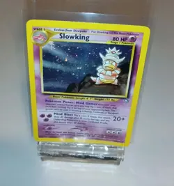 Slowking 14/111 HP Damaged Neo Genesis Holo Rare Pokemon TCG - Image 1