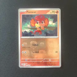 Pansear 014/086 Master Ball Pattern SV: White Flare English Pokemon TCG MINT - Image 1