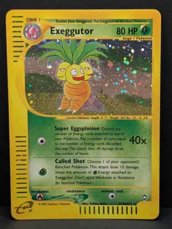 Exeggutor H10/H32 Aquapolis Holo Rare Pokemon TCG Nintendo e-Reader NM - Image 1