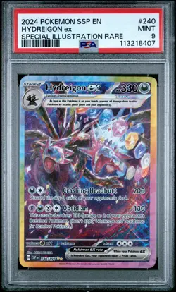 2024 POKEMON SSP EN-SURGING SPARKS SPECIAL ILLUSTRATION RARE HYDREIGON EX PSA 9 - Image 1