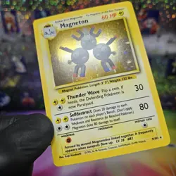 Magneton 9/102 Holo Rare Unlimited Base Set Pokemon 7292 - Image 2