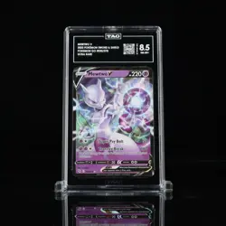 Mewtwo V 030/078 Pokemon GO Holo TAG 8.5 Graded Rare - Image 1