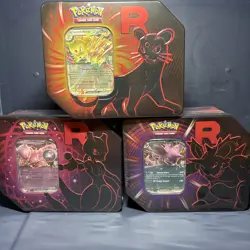 Factory Sealed Pokemon Fall Team Rocket Tin- Lot Of 3 Entire Set - Image 4