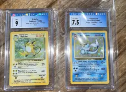 Pokemon CGC Graded Vintage Cards Lot Of Two - Image 1