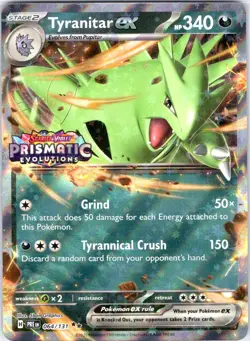 Tyranitar ex (Prismatic Evolutions Stamp) Double Rare Miscellaneous Cards & Prod - Image 1