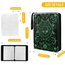 MTG element Card Binder Fits 900 Cards Card Collector Album Holder,with 50 Re... - Image 2