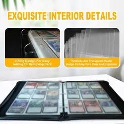 MTG element Card Binder Fits 900 Cards Card Collector Album Holder,with 50 Re... - Image 5