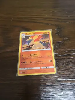 Typhlosion SM185 Black Star Promo Holo LP Pokemon Card - Image 1