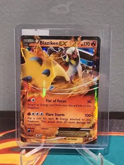 Blaziken EX XY54 Black Star Promo Pokemon Card MP See Description - Image 5