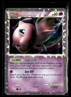 Pokemon Mew Prime Holo Card HGSS Triumphant 97/102 VERY CLEAN /CF - Image 1