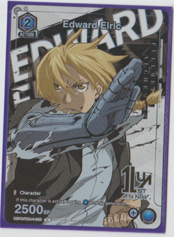 Union Arena Card Game - Edward Elric - 1st Anniversary Gold stamped promo - NM - Image 1
