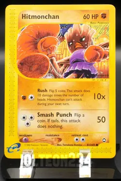 Pokemon TCG Card - Hitmonchan 081/147 Aquapolis Common Vintage E-Reader - Image 1
