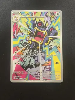Loudred 212/182 Paradox Rift Holo Rare Art Pokemon Trading Card - Image 1