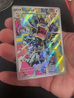Loudred 212/182 Paradox Rift Holo Rare Art Pokemon Trading Card - Image 3