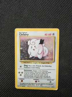 CLEFAIRY - 5/102 - BASE SET - HOLO RARE - UNLIMITED - POKEMON CARD - Image 1