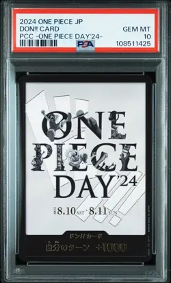 2024 ONE PIECE JAPANESE PREMIUM COLLECTION ONE PIECE DAY'24 DON!! CARD PSA 10 - Image 1