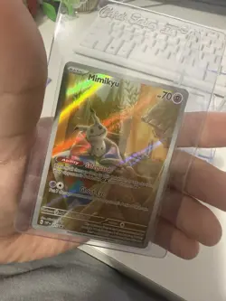 Pokemon Mimikyu TCG Scarlet & Violet Paldean Fates SVP075 Holo Promo Card NM - Image 3