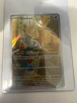 Pokemon Mimikyu TCG Scarlet & Violet Paldean Fates SVP075 Holo Promo Card NM - Image 5