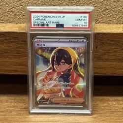 PSA 10 Pokemon Card Carmine SAR 130/101 SV6 Japanese Gem Mint - Image 1